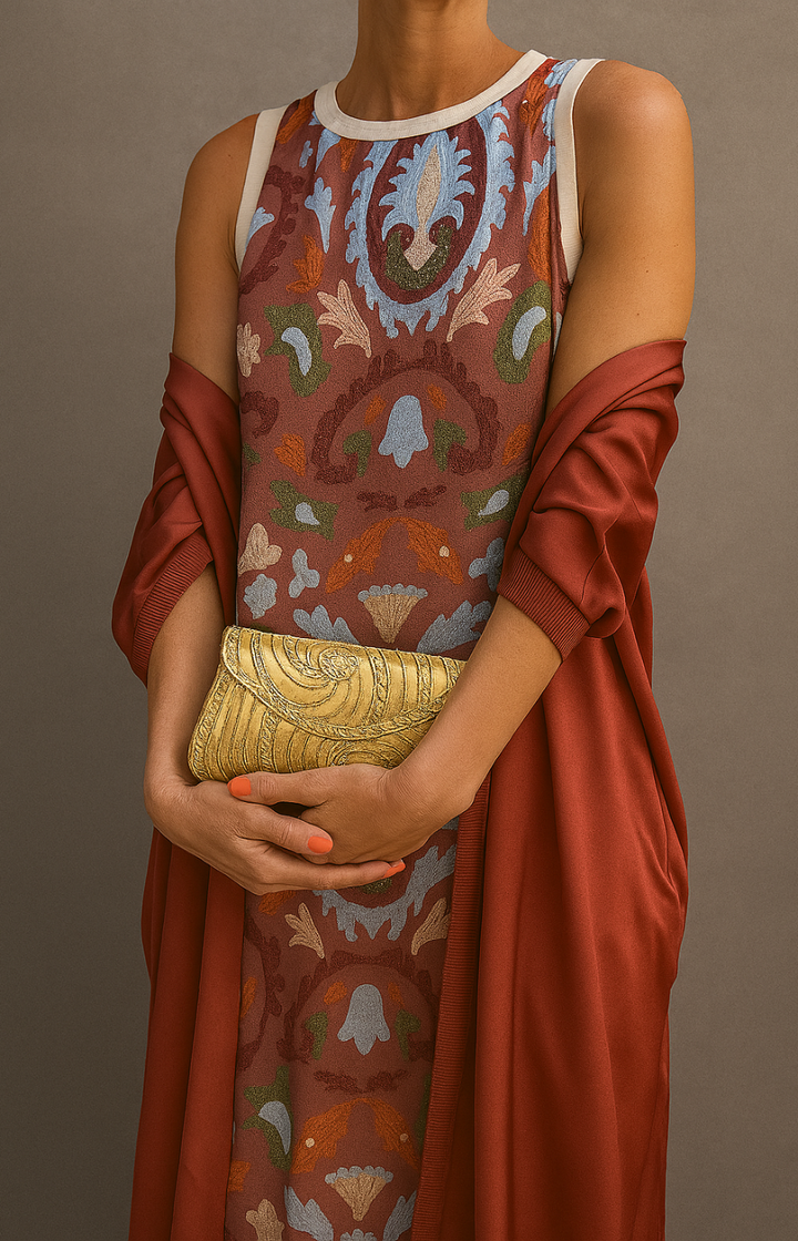 Irmtraut - שמלת פסים מודפסת