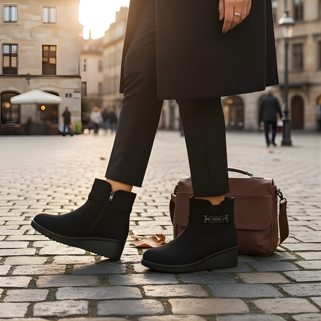 Alwara - מגף קרסול עם רוכסן צדדי