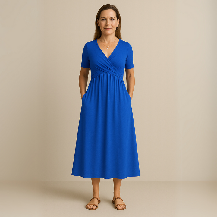 Bridgett - שמלה עם שרוולים קצרים