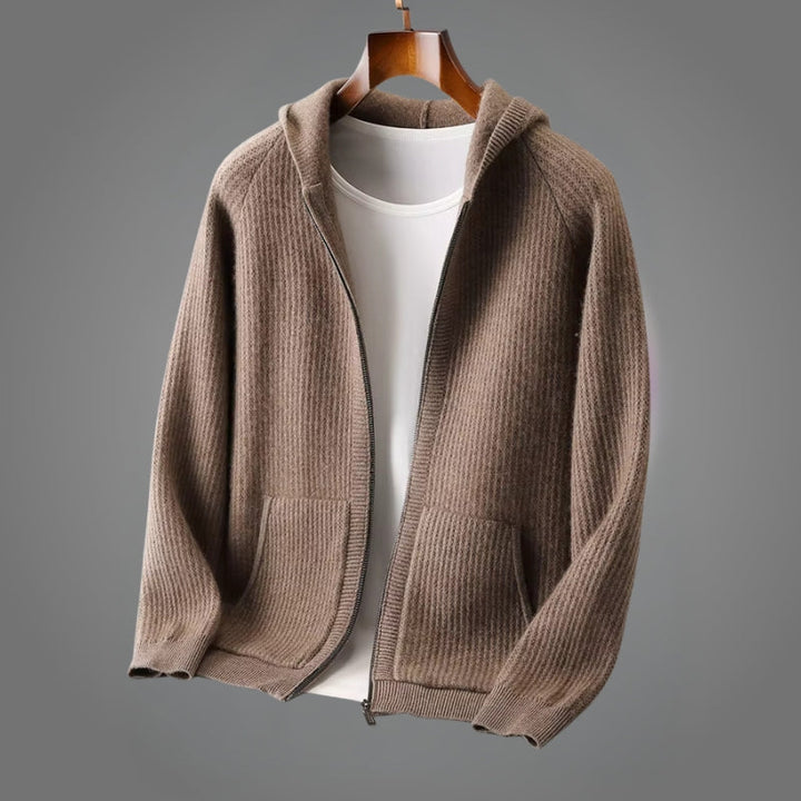 Romain - סווטשירט סרוג עם רוכסן