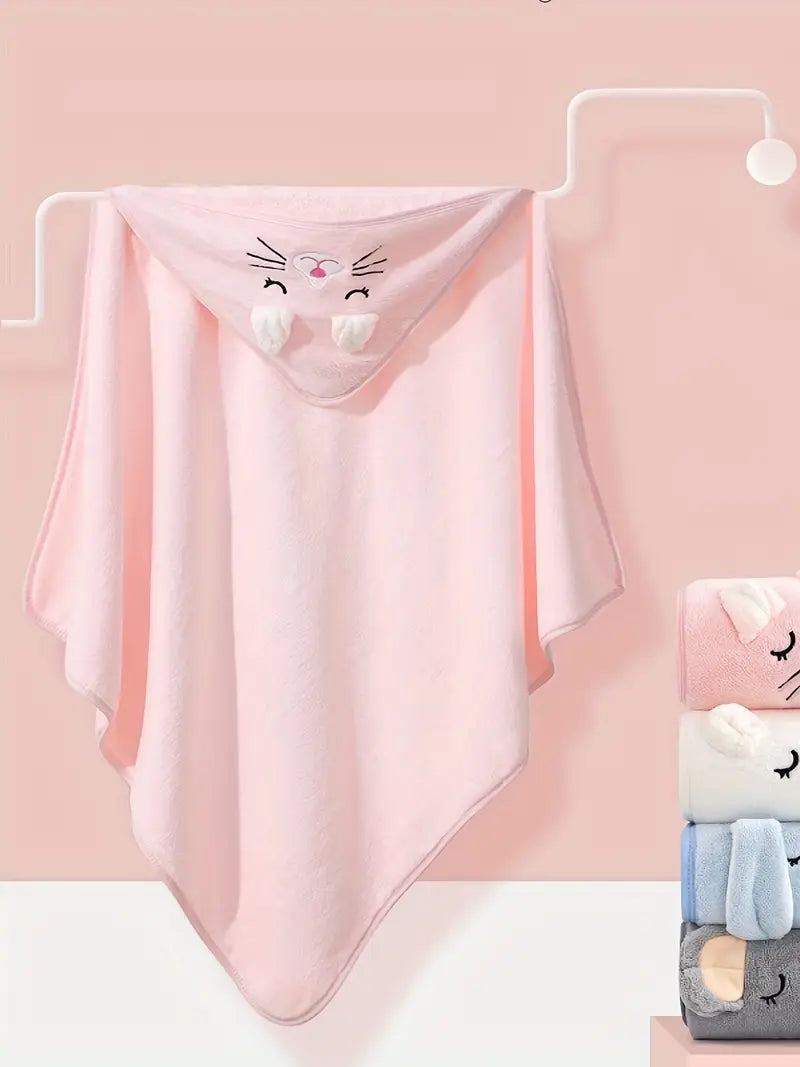 TinyTowel - מגבת אמבטיה רכה וסופגת לתינוקות