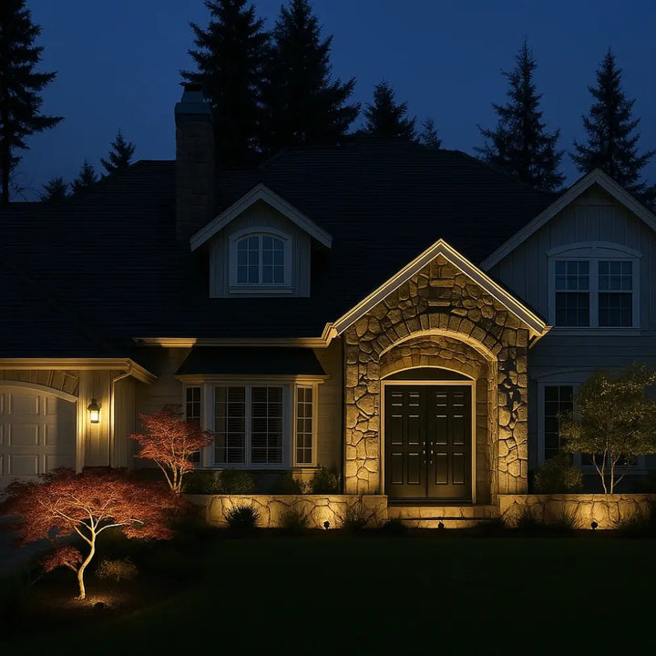 LumaBloom - זרקור סולארי לגינה