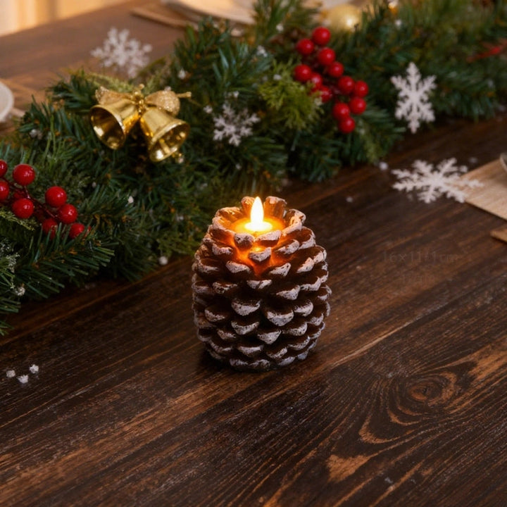 ForestFlame - נר ללא להבה בצורת אצטרובל