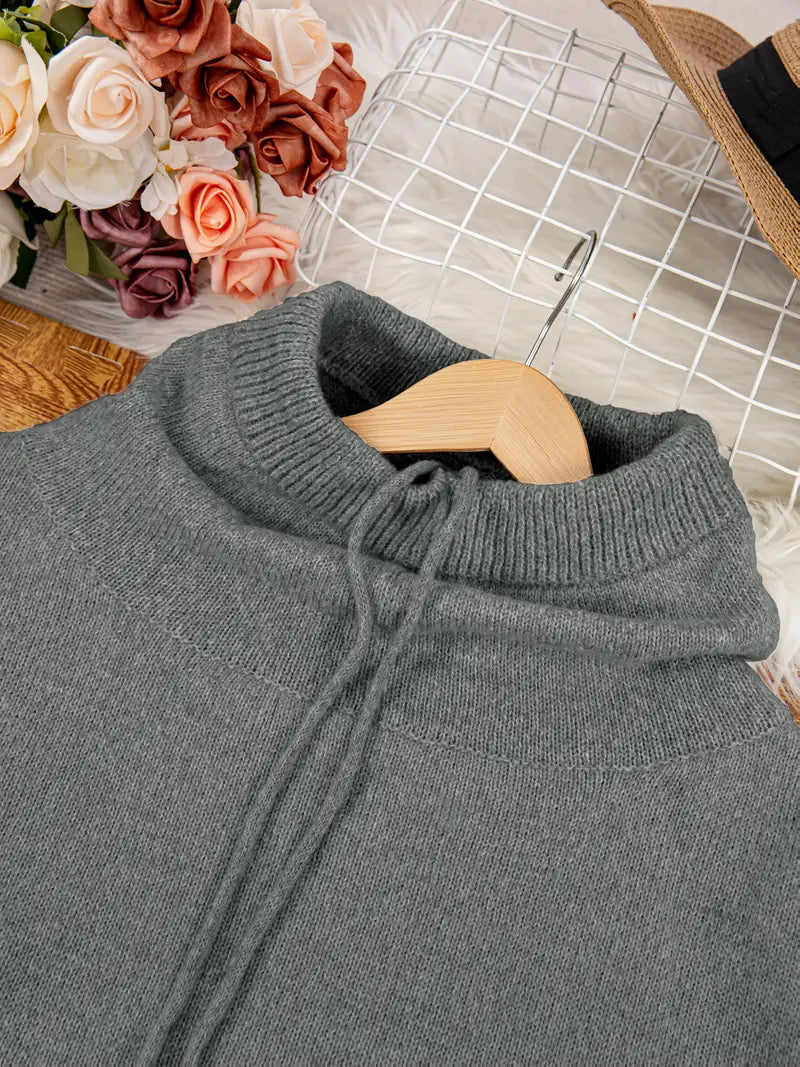 Natala - סוודר סרוג עם כיס קנגורו