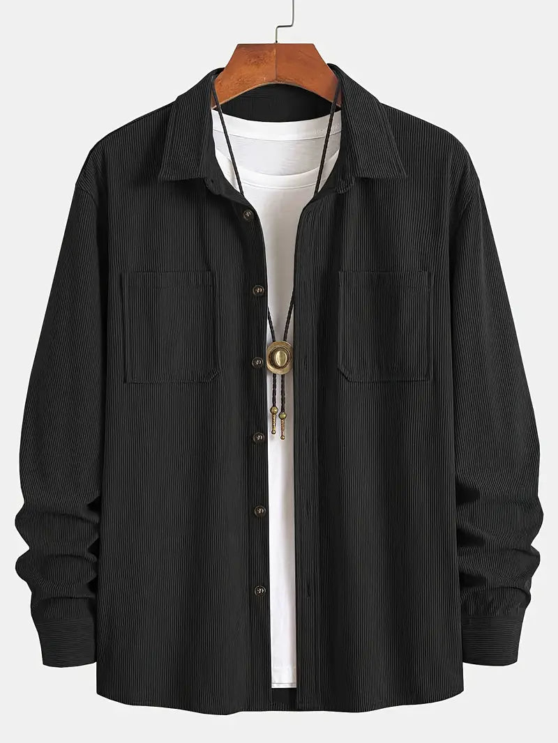 Rickey - חולצת קורדרוי מכופתרת בסגנון קז'ואל