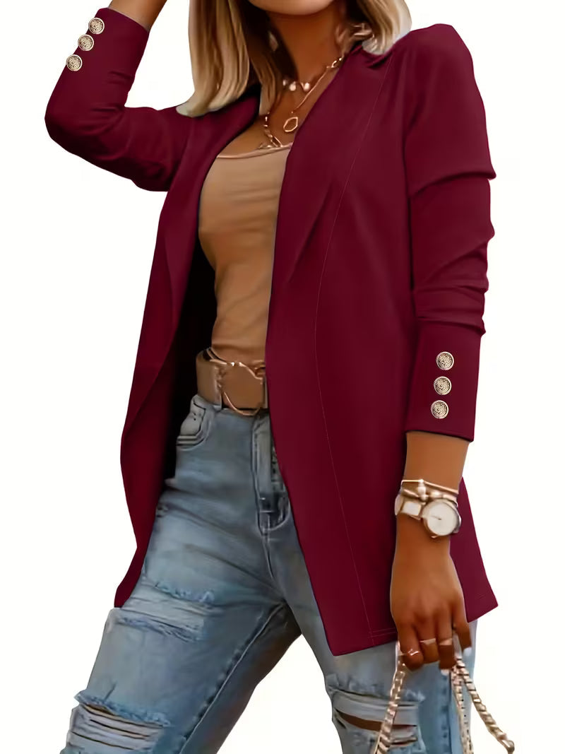 Nikia - בלייזר עם שרוולים ארוכים וכפתורים דקורטיביים