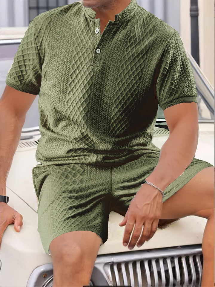 Reginald - סט דו-חלקים עם דוגמה מרקמת