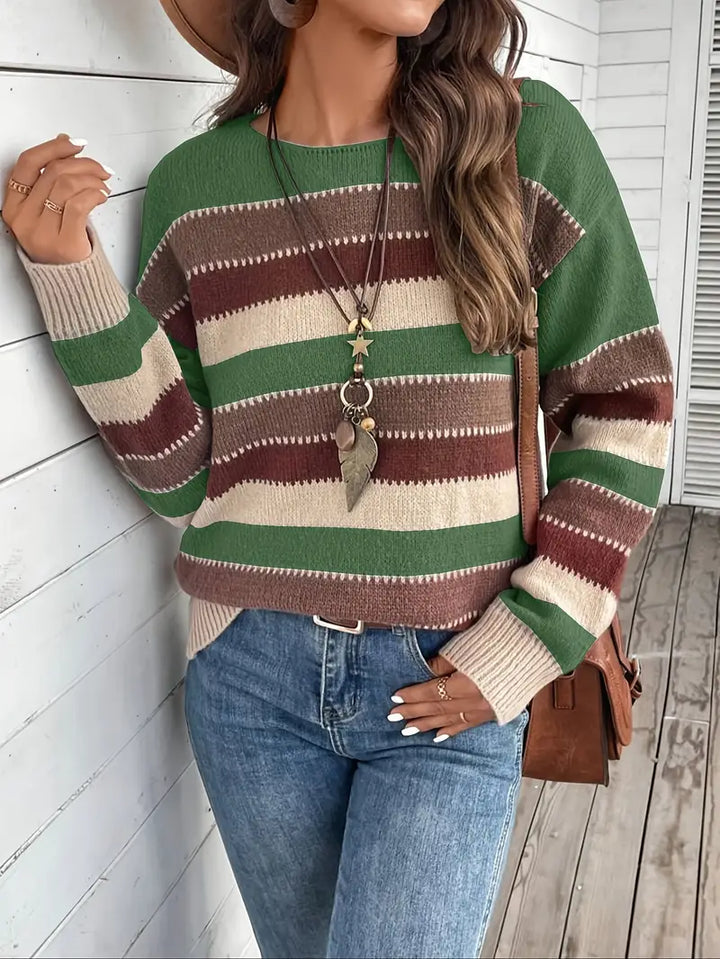 Evdokia - סוודר קז'ואל עם שרוולים ארוכים