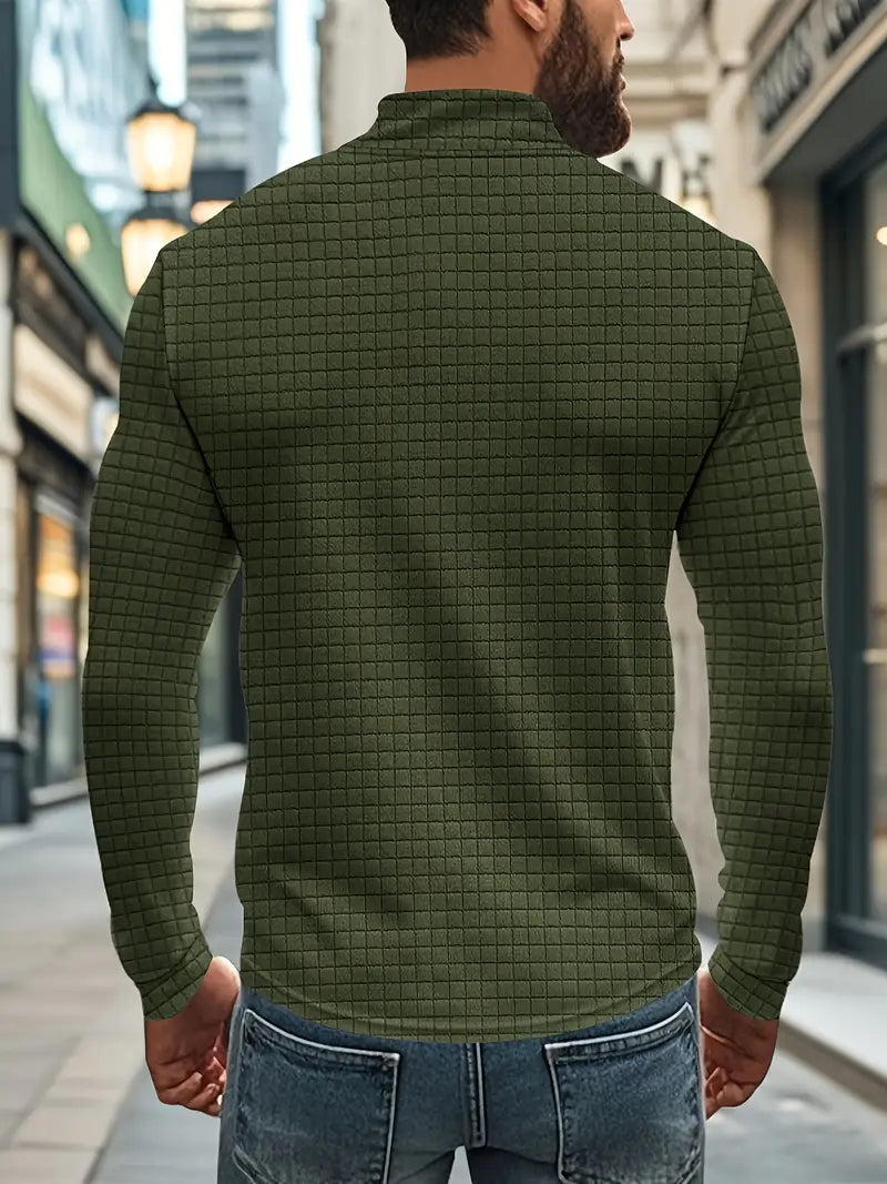 Jarryd - סווטשירט עם שרוולים ארוכים ורוכסן חצי