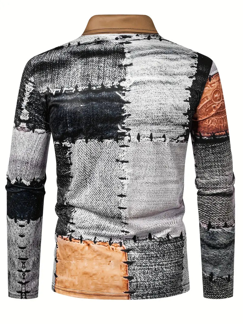 Zerem - חולצת שרוולים ארוכים עם רוכסן בצבע אחיד