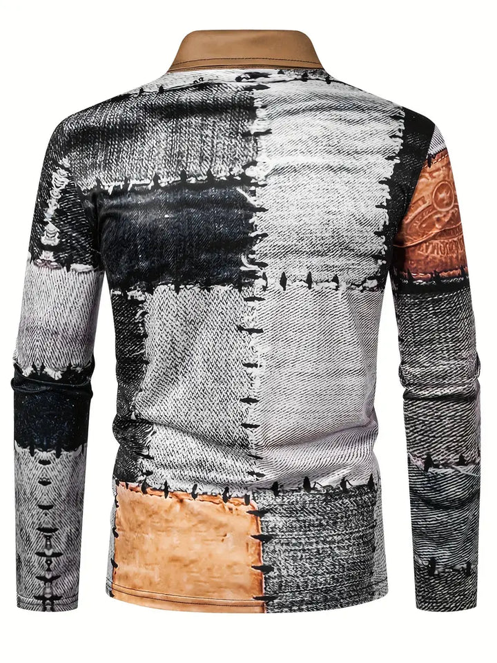 Zerem - חולצת שרוולים ארוכים עם רוכסן בצבע אחיד