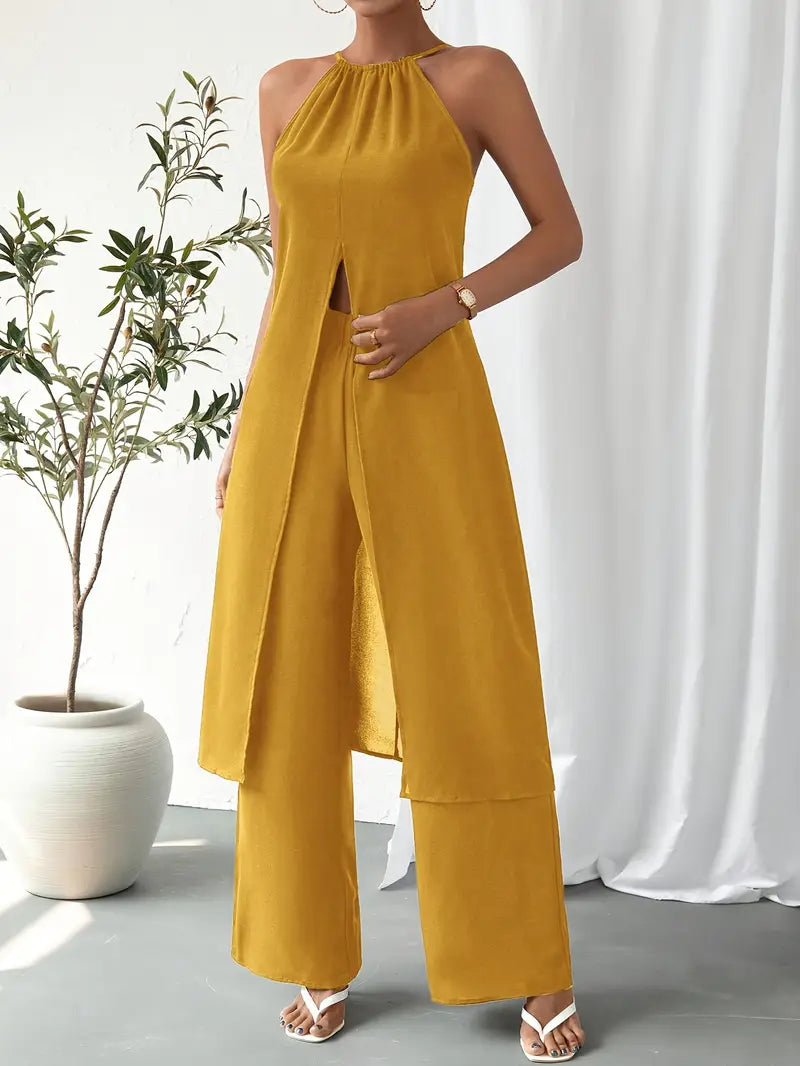 Eirini - סט אלגנטי ללא שרוולים