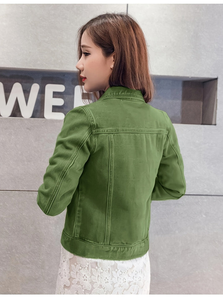 Rosalyn - ז'קט ג'ינס קצר בשרוולים בסגנון בוהו