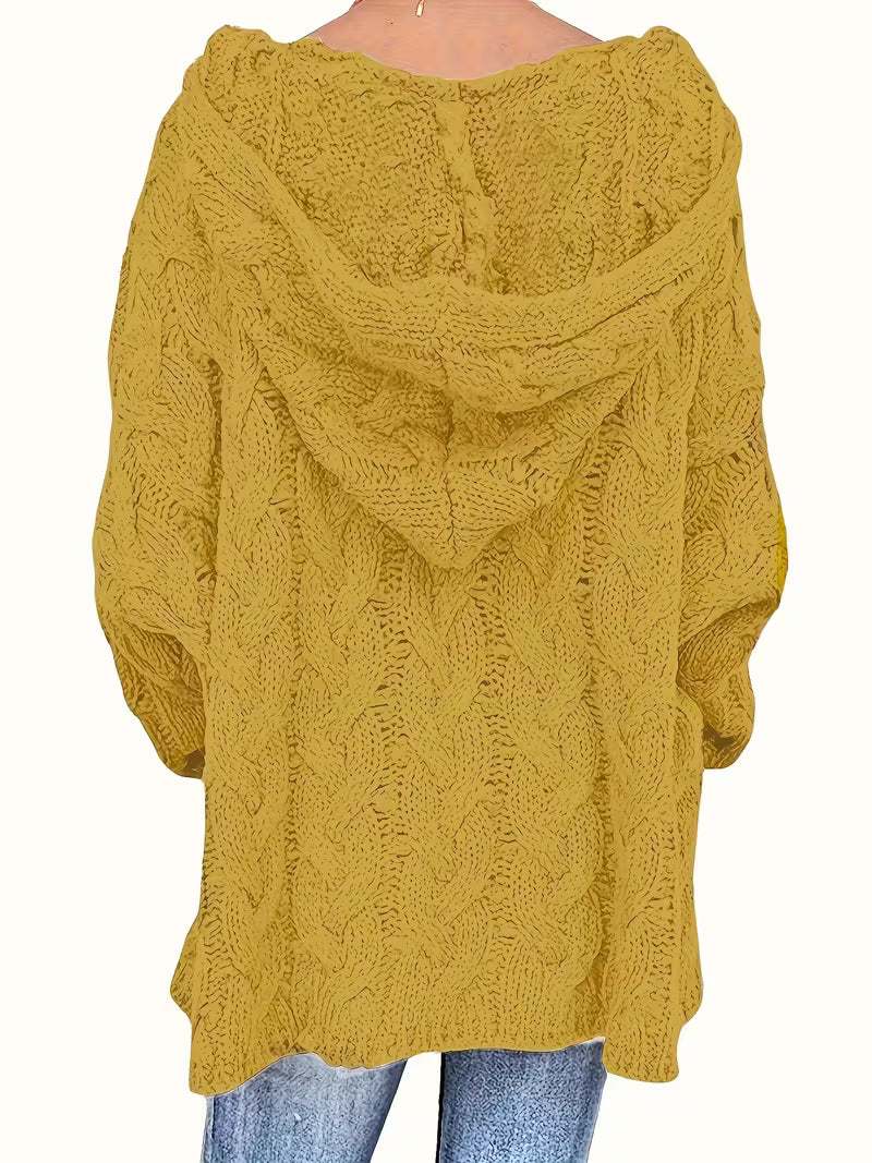 Hailee - סוודר סרוג קז'ואל עם שרוולים ארוכים