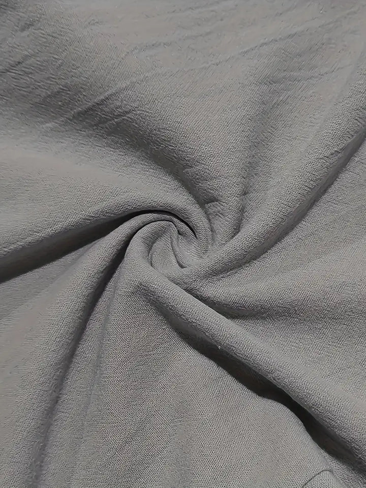 Nichols - מכנסיים רחבים עם שרוך מכותנה