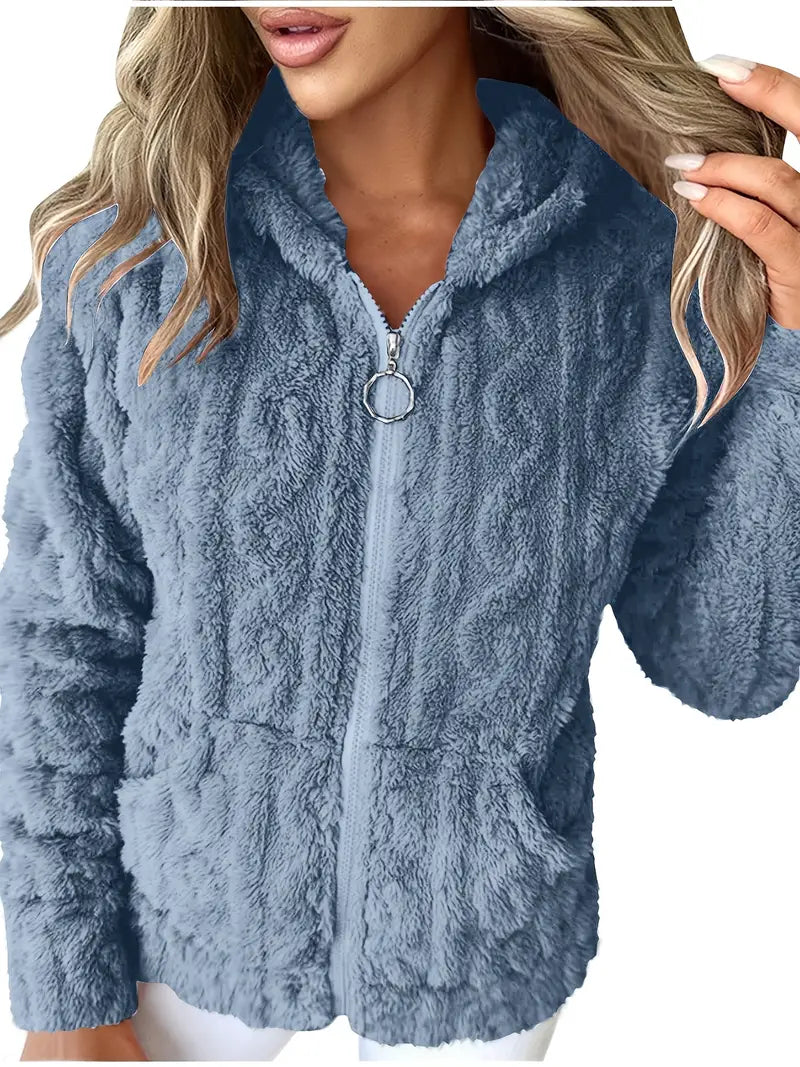 Ganka - סווטשירט עם רוכסן ושרוולים ארוכים