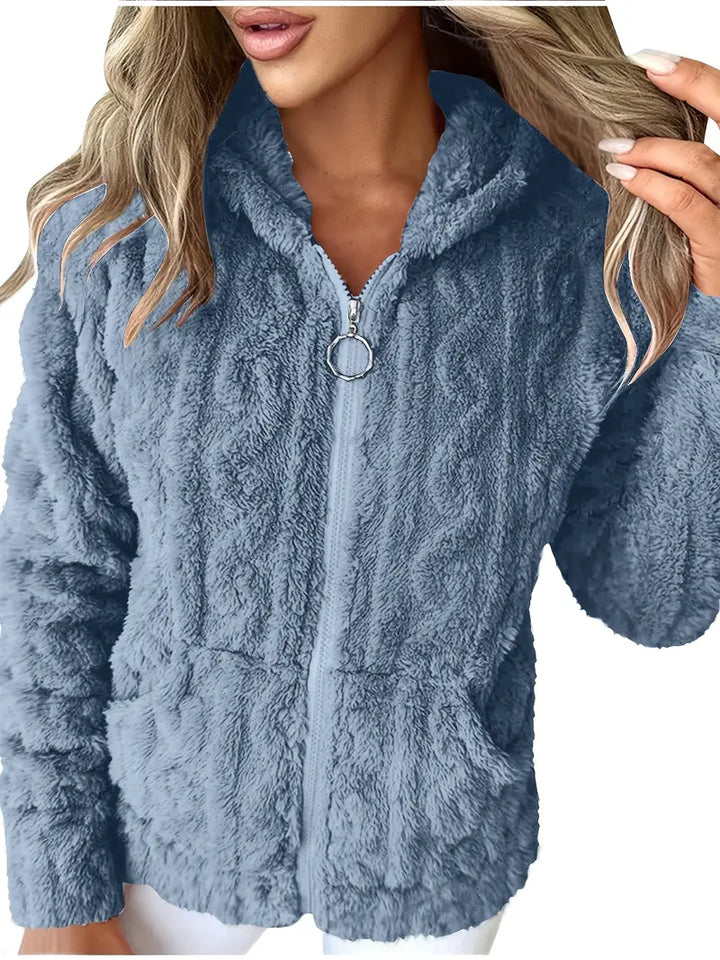 Ganka - סווטשירט עם רוכסן ושרוולים ארוכים