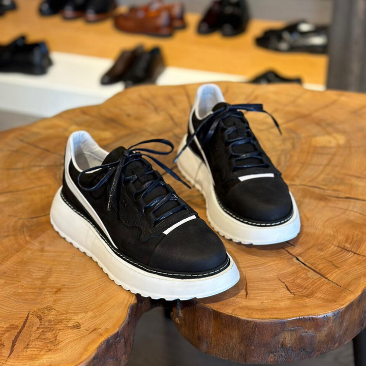 Douglas - נעלי ספורט מעור עם סוליה עבה