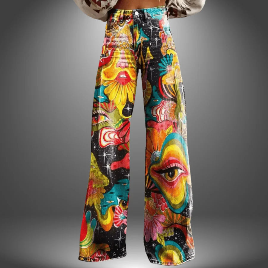 Estelle - מכנסיים אמנותיים פרימיום