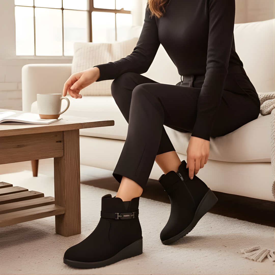 Alwara - מגף קרסול עם רוכסן צדדי