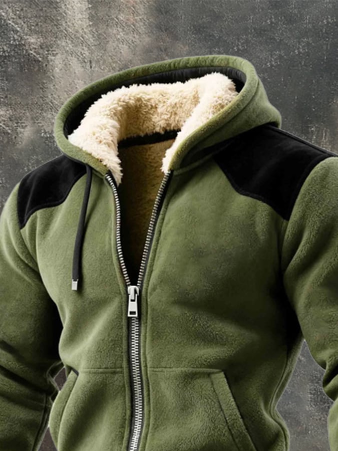 Lyon - מעיל קפוצ'ון חם עם סגירת רוכסן