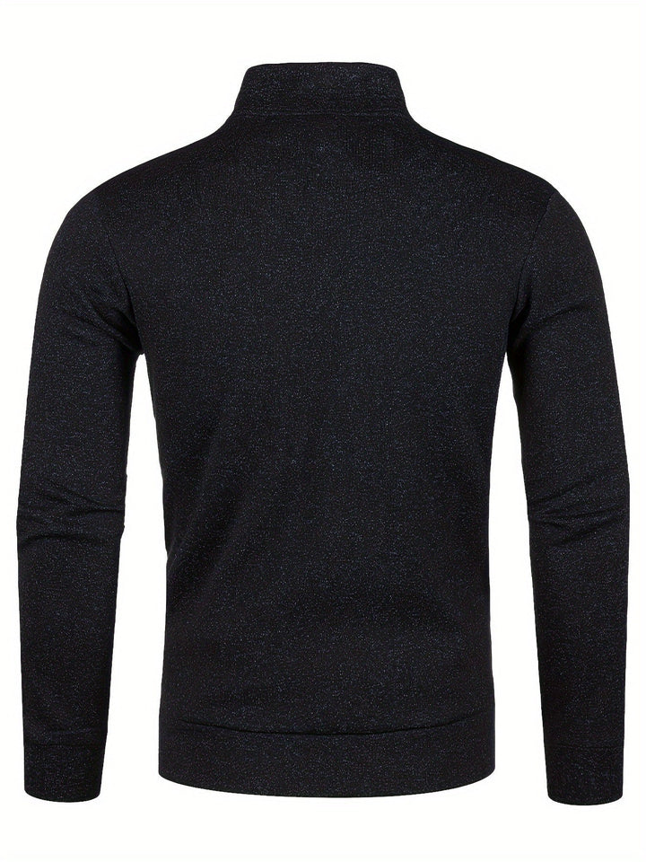 Grzegorz - ז'קט סרוג עם שרוולים ארוכים ורוכסן