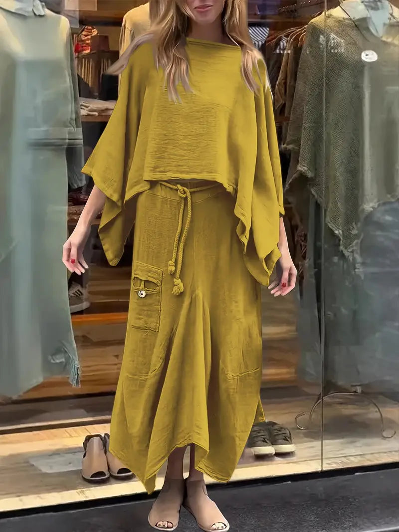 Phonsen - סט חולצה וחצאית פרימיום