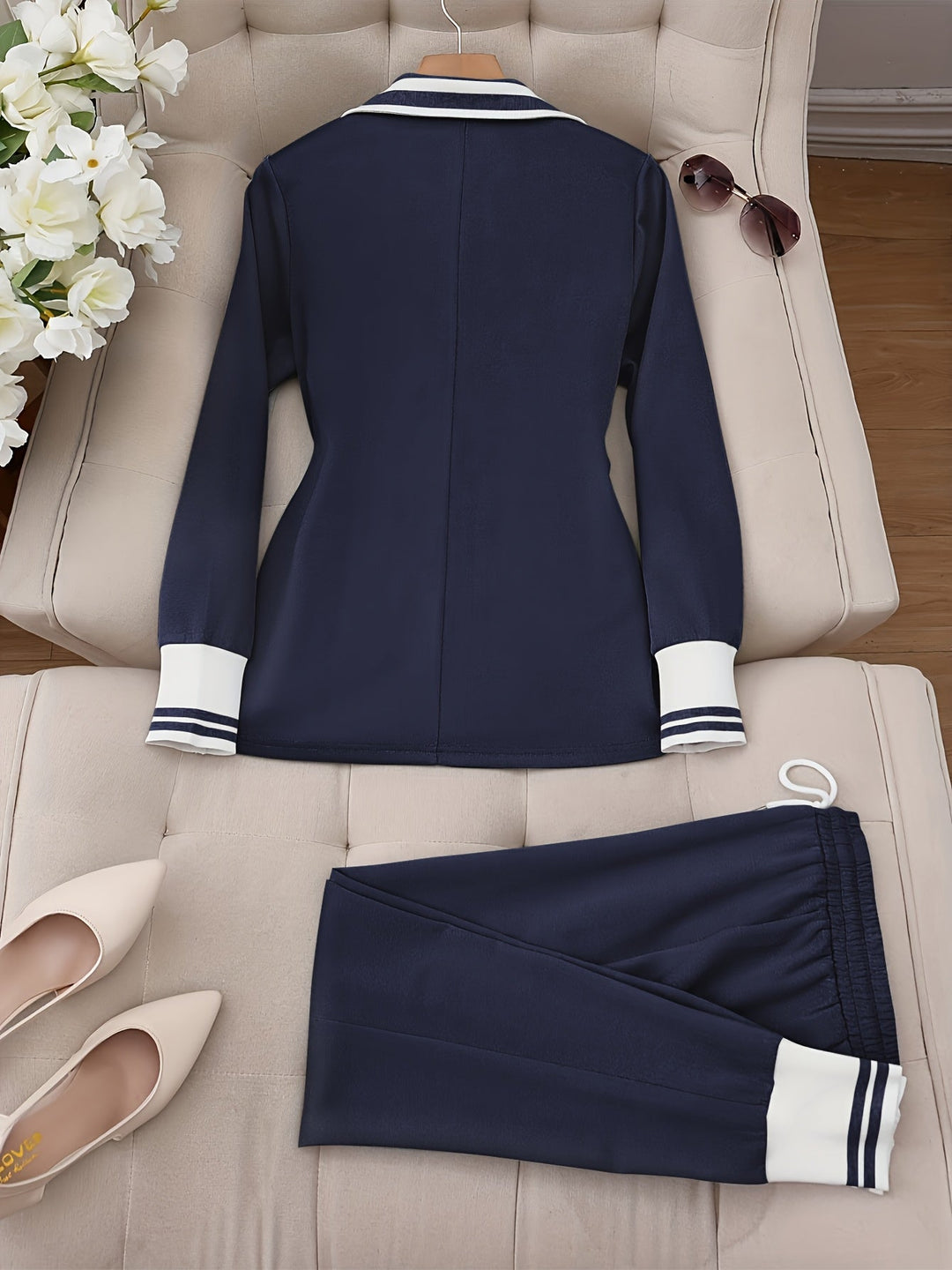 Ingelore - סט שני חלקים מפוספס ואופנתי