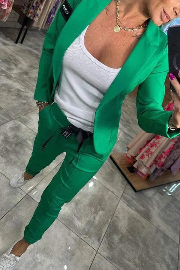 Kseniya - סט אלגנטי של ז'קט ומכנסיים