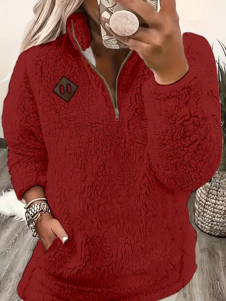 Humera - ז'קט אלגנטי עם רוכסן ושרוולים ארוכים