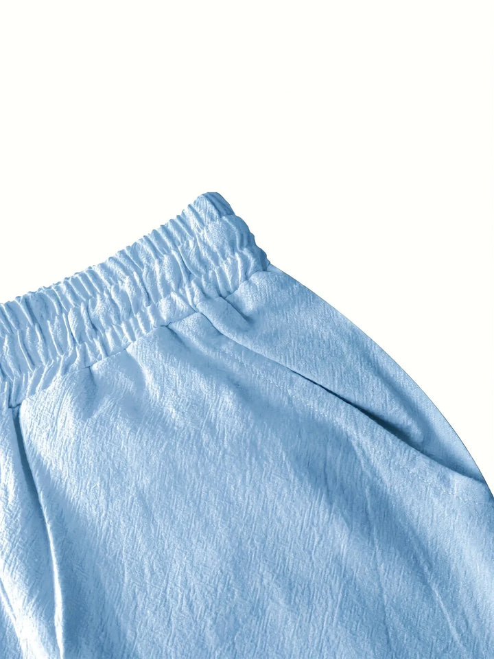 Callan - מכנסיים קצרים מזדמנים מבד פשתן עם כיס