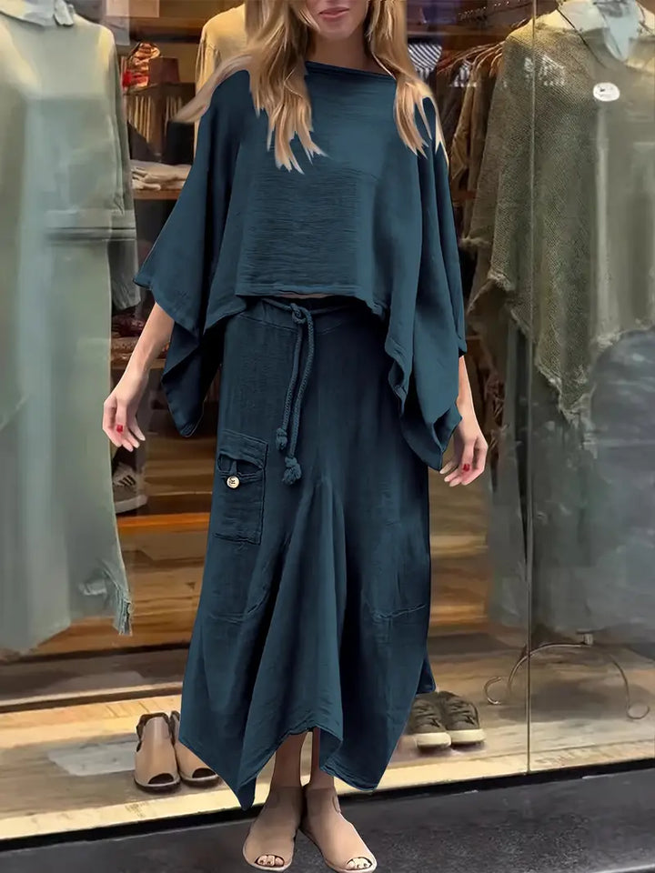 Phonsen - סט חולצה וחצאית פרימיום