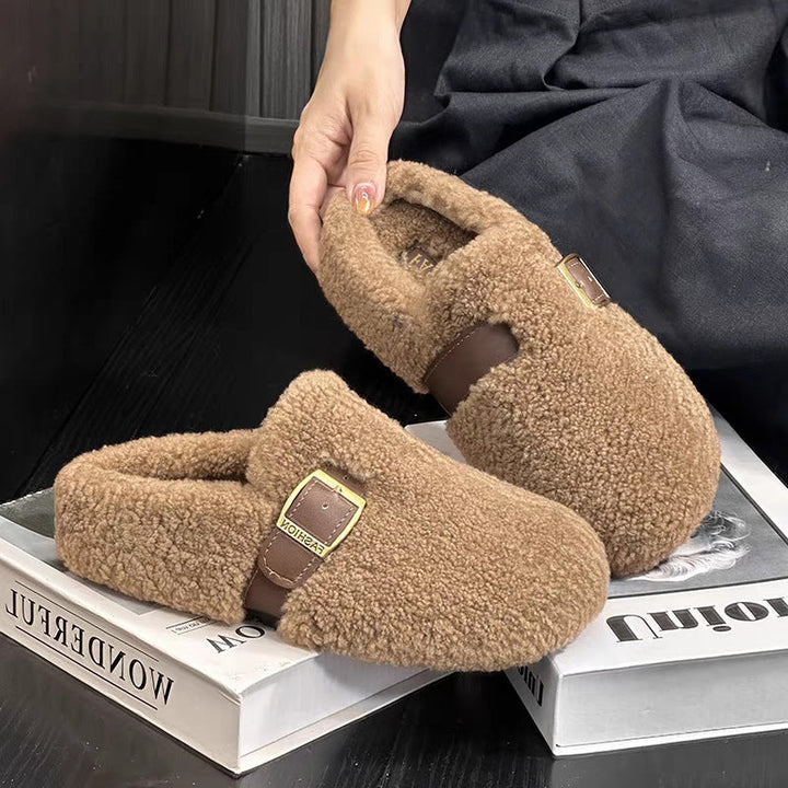 Zilvia - נעלי צמר כבשים חמות בסגנון פיות