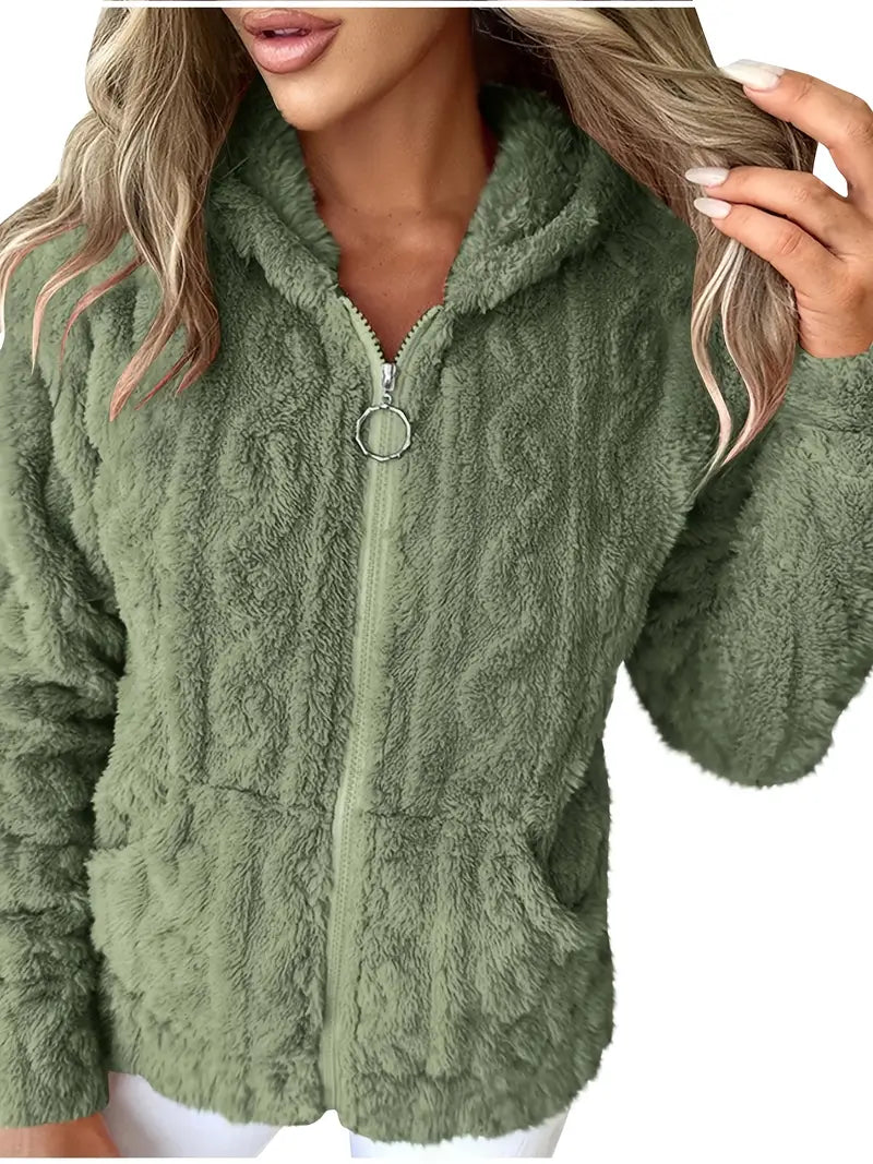 Ganka - סווטשירט עם רוכסן ושרוולים ארוכים