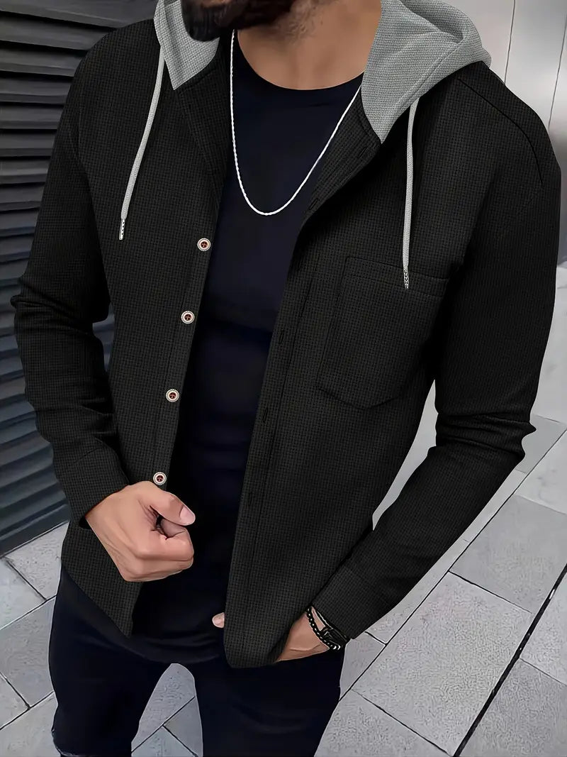 Johnathan - ז'קט קז'ואל עם קפוצ'ון וכיס