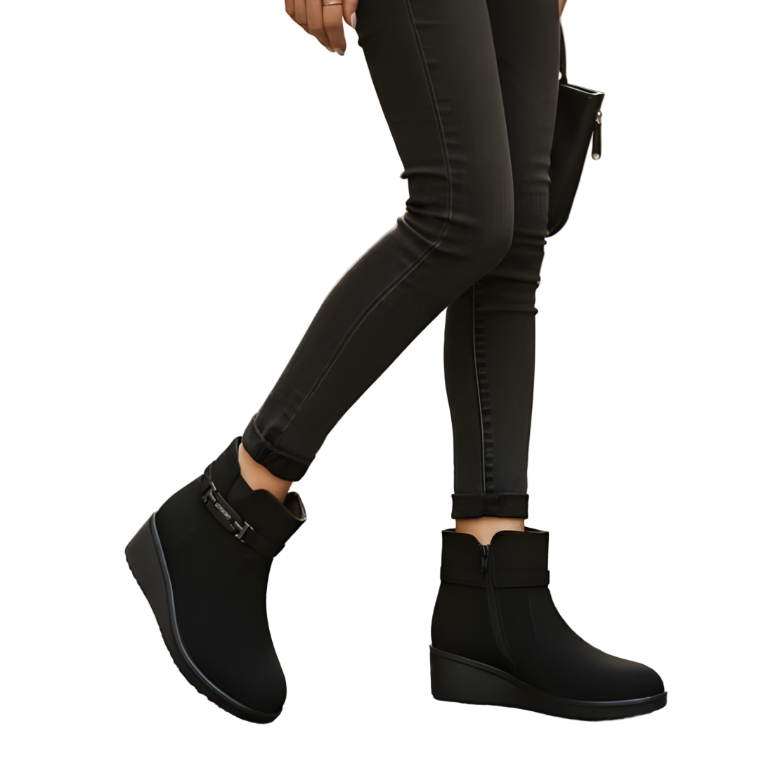 Alwara - מגף קרסול עם רוכסן צדדי