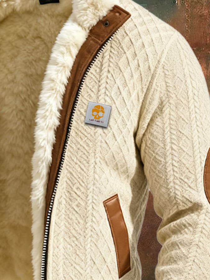 Claudio - ז'קט סרוג במרקם רטרו