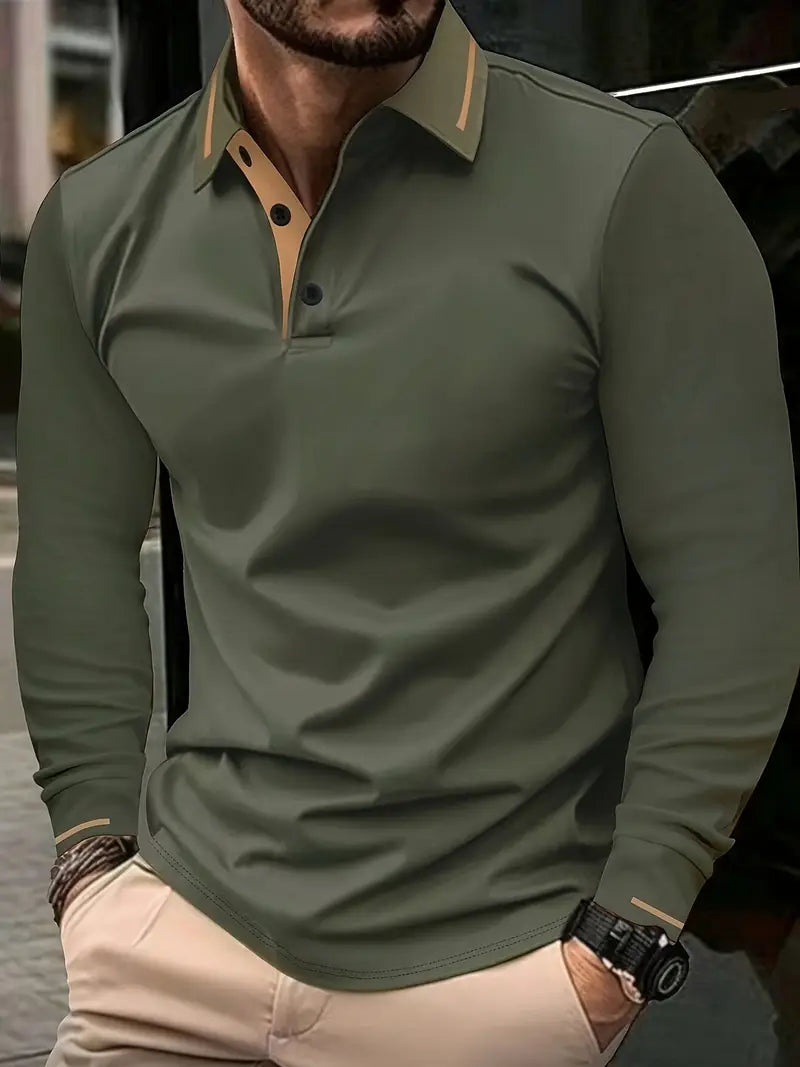 Karunaratne - חולצת פולו מסוגננת עם שרוולים ארוכים