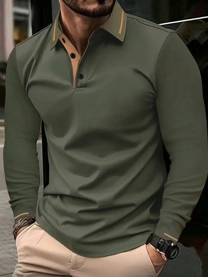 Karunaratne - חולצת פולו מסוגננת עם שרוולים ארוכים