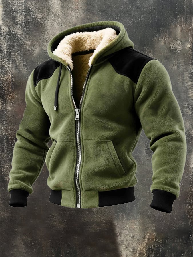 Lyon - מעיל קפוצ'ון חם עם סגירת רוכסן