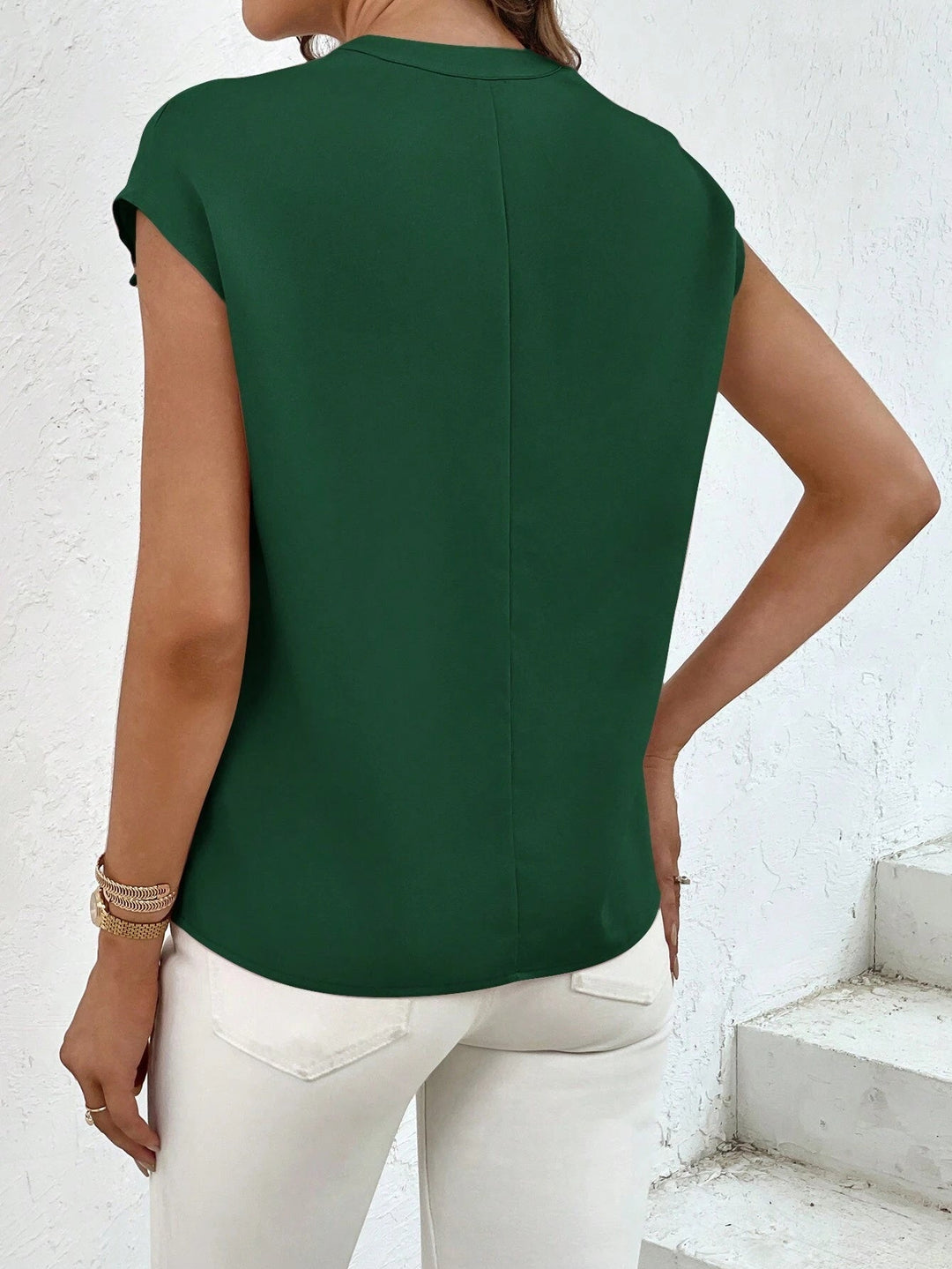 Marquita - חולצת קיץ יומיומית עם שרוולים קצרים וכיסים