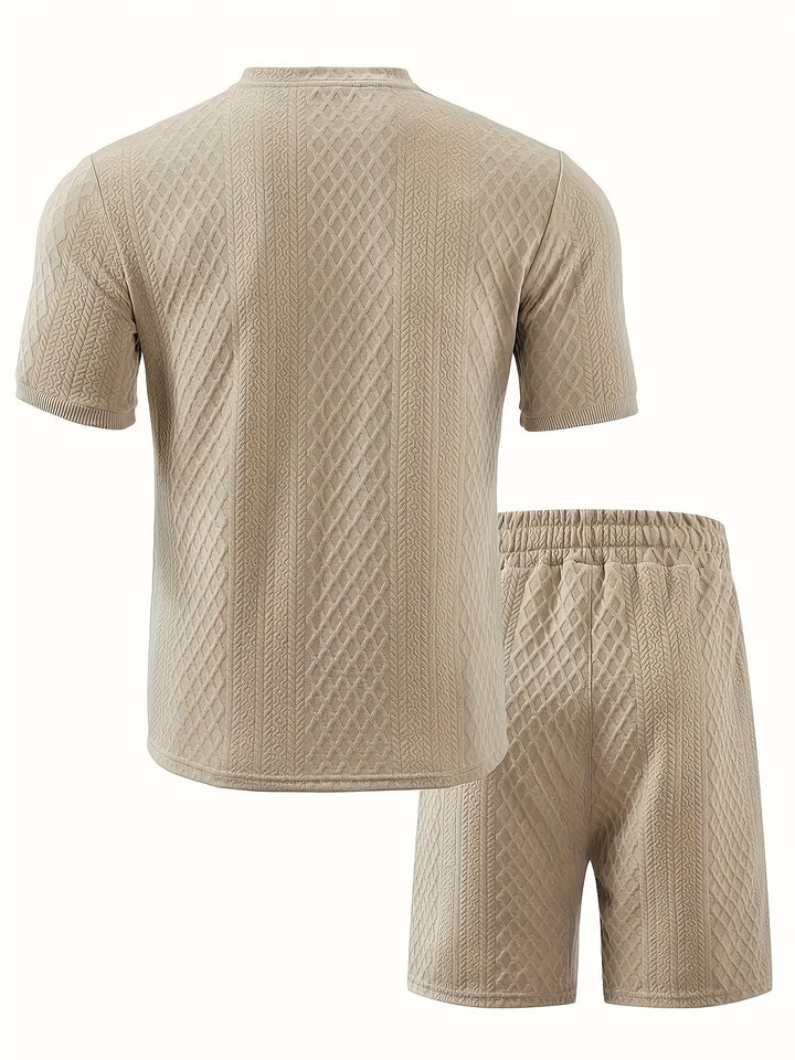 Reginald - סט דו-חלקים עם דוגמה מרקמת