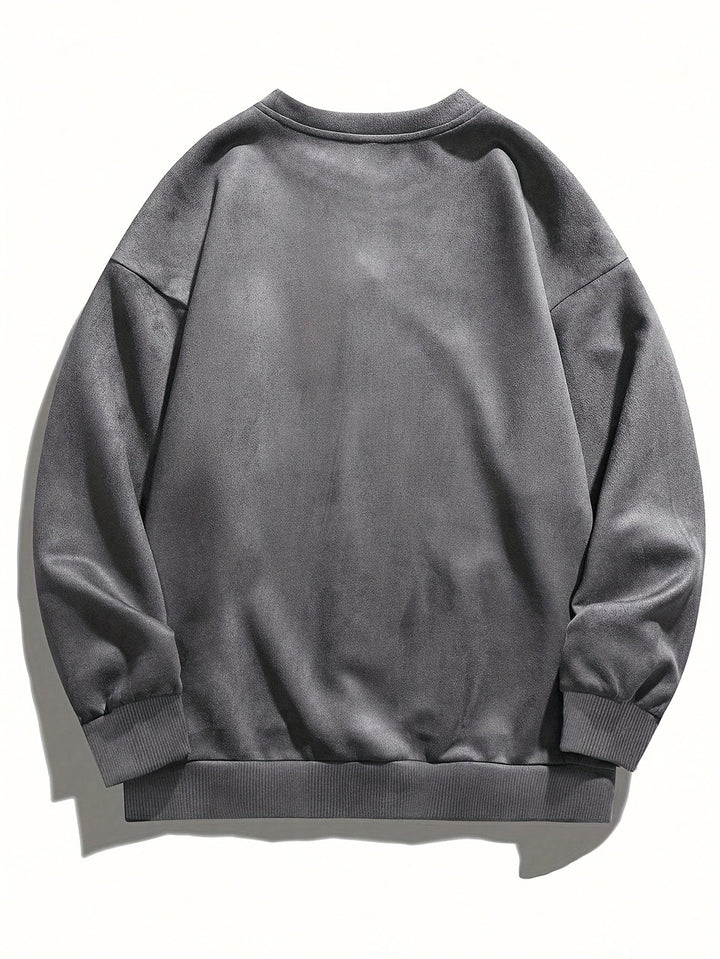 Nicholson - חולצת שרוולים ארוכים עם צווארון עגול בסגנון קז'ואל