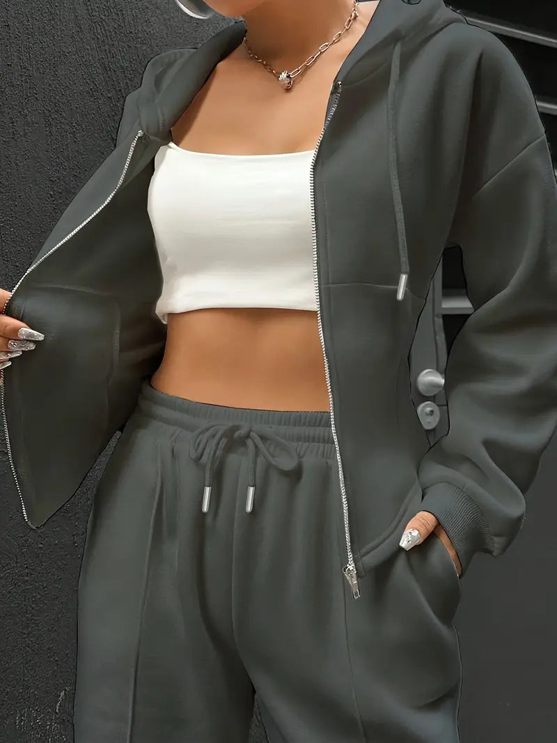 Nanci - סט שני חלקים קז'ואל עם שרוולים ארוכים