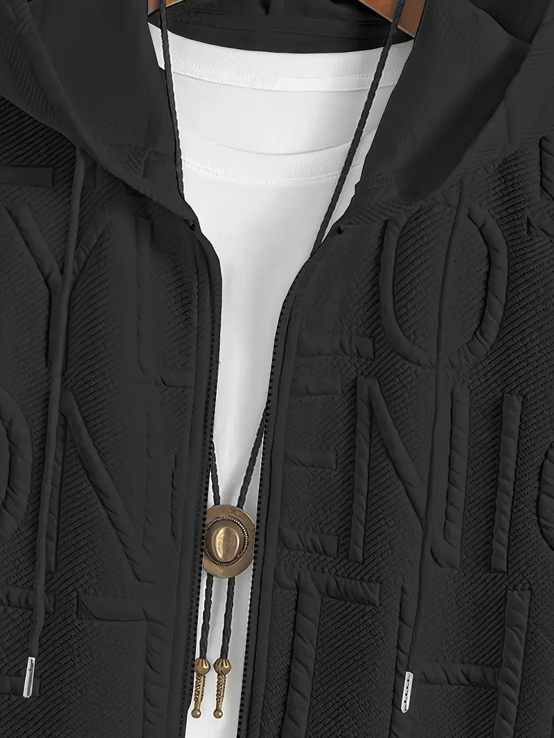 Henryk - חולצה אלגנטית עם שרוולים קצרים, קפוצ'ון ורוכסן