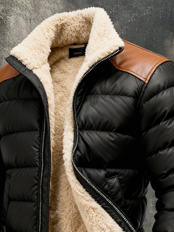 Desailly - ז'קט מסוגנן עם שרוולים ארוכים ורוכסן