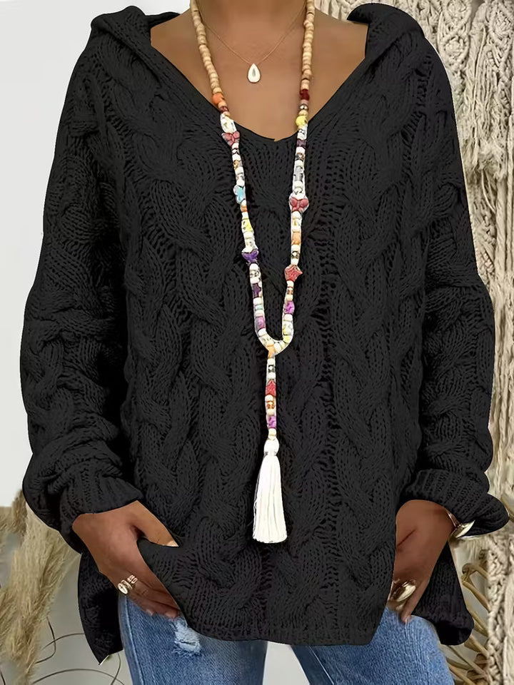 Miette - סוודר סרוג קז'ואל עם שרוולים ארוכים