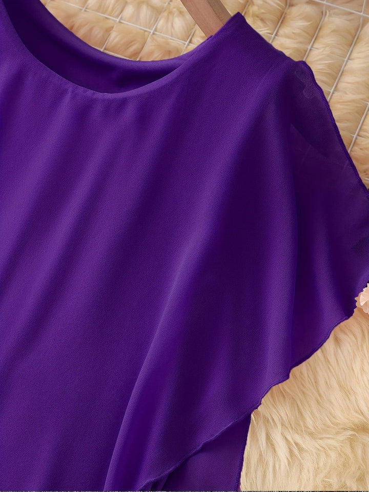 Maren - שמלת מידי אלגנטית ללא שרוולים