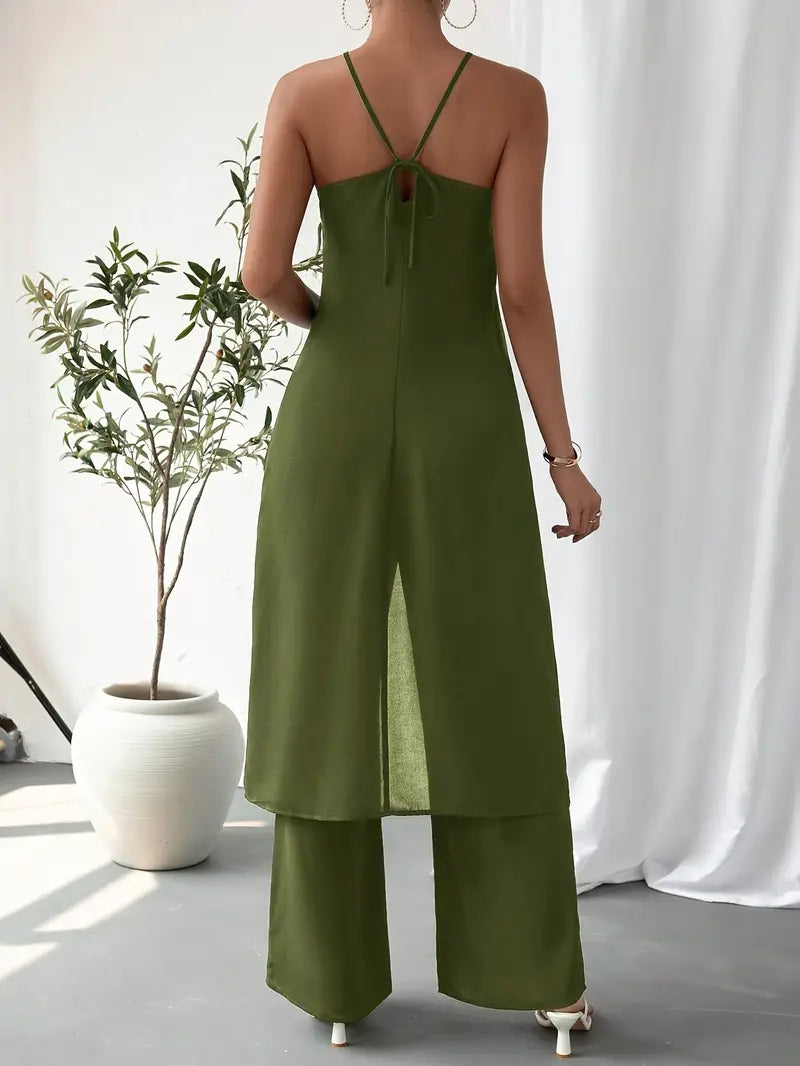 Eirini - סט אלגנטי ללא שרוולים