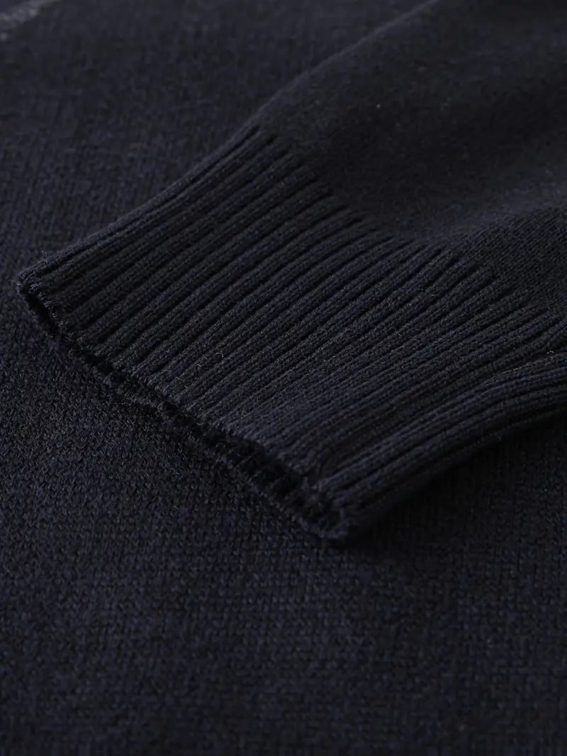 Yoann - סוודר סרוג עם רוכסן רבע